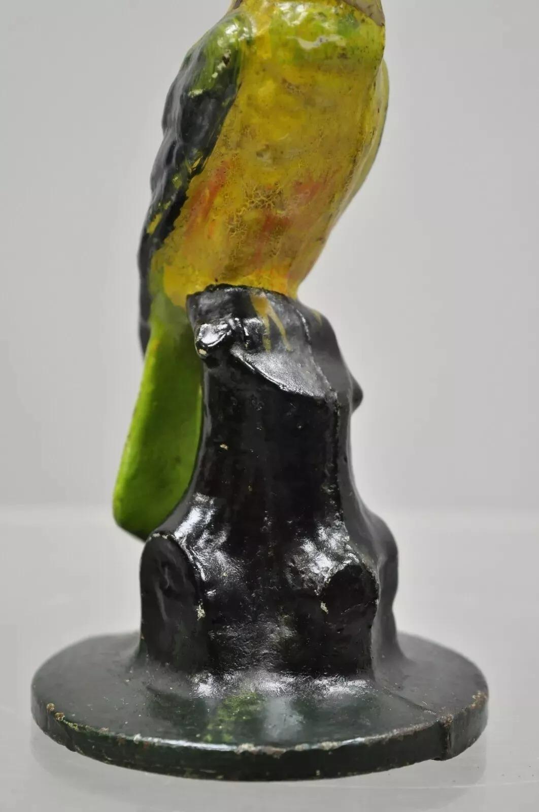 Antique Cast Iron Hand Painted 7