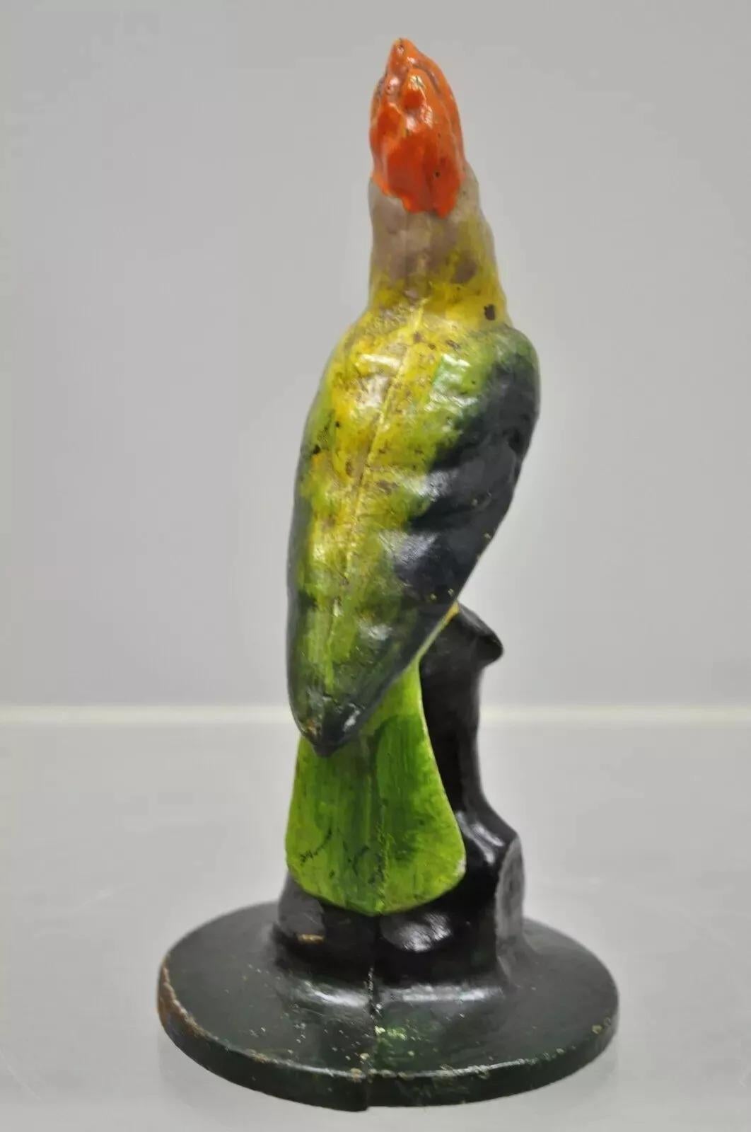 Antique Cast Iron Hand Painted 7