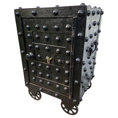 Antique Cast Iron Hobnail Safe