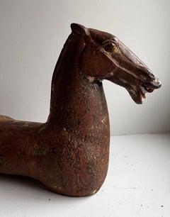 Tang Dynasty Style Cast Iron Horse
