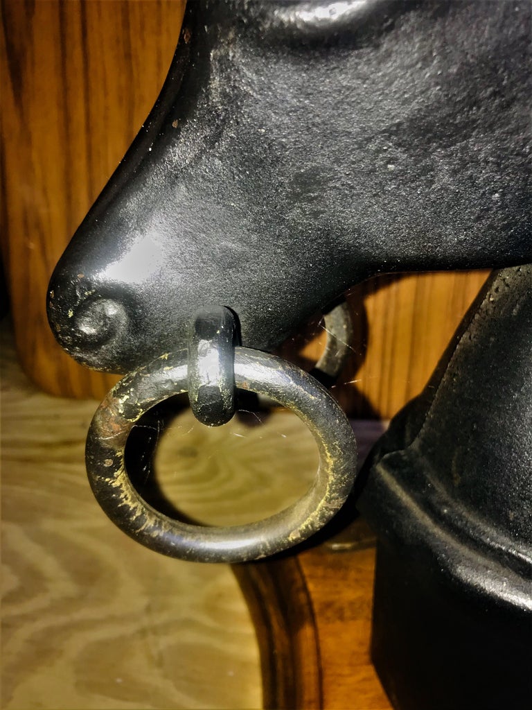 Antique Cast Iron Horse Head Finial Lamp at 1stDibs iron horse lamp