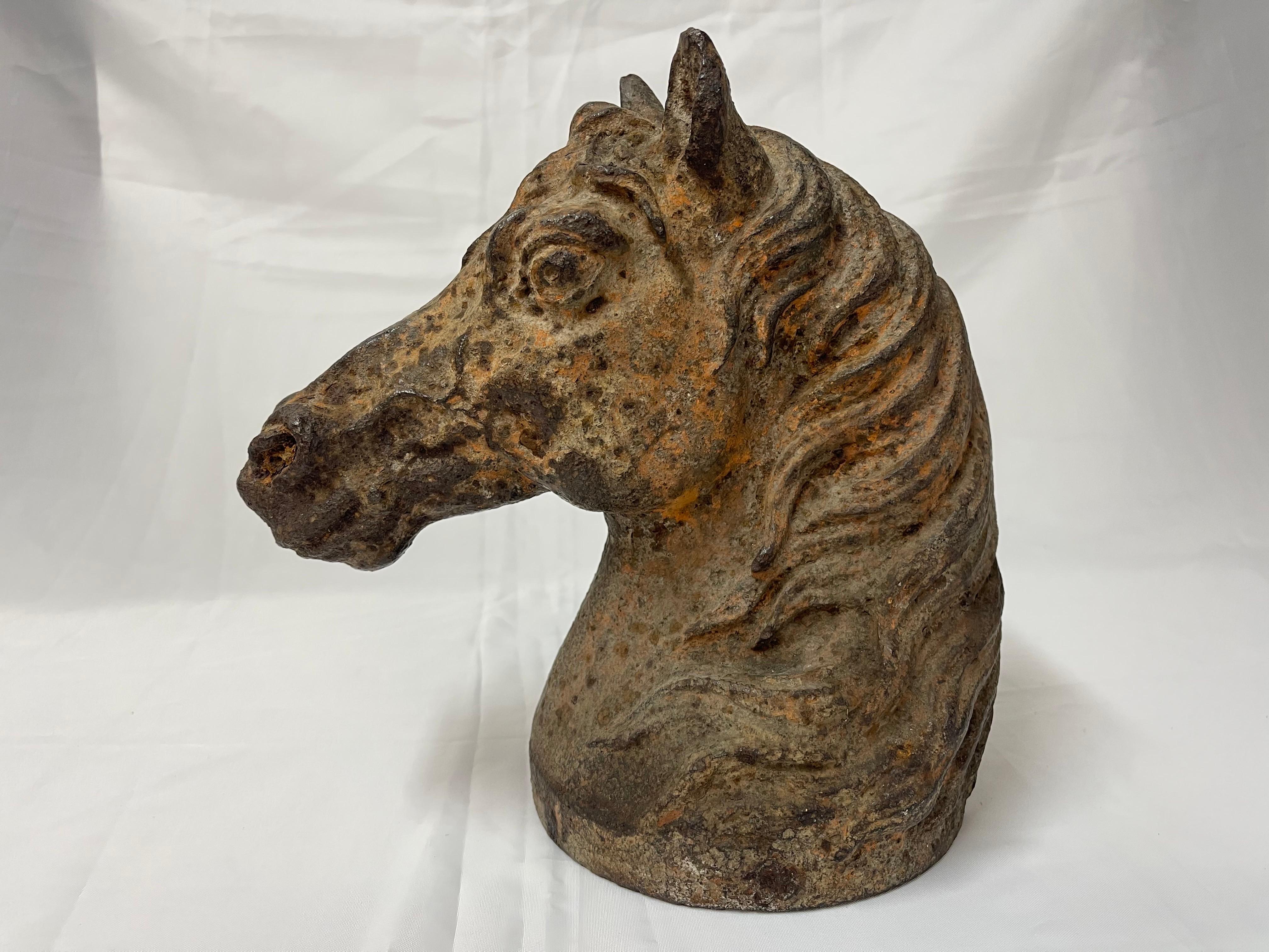 Antique Cast Iron Horse Head 6