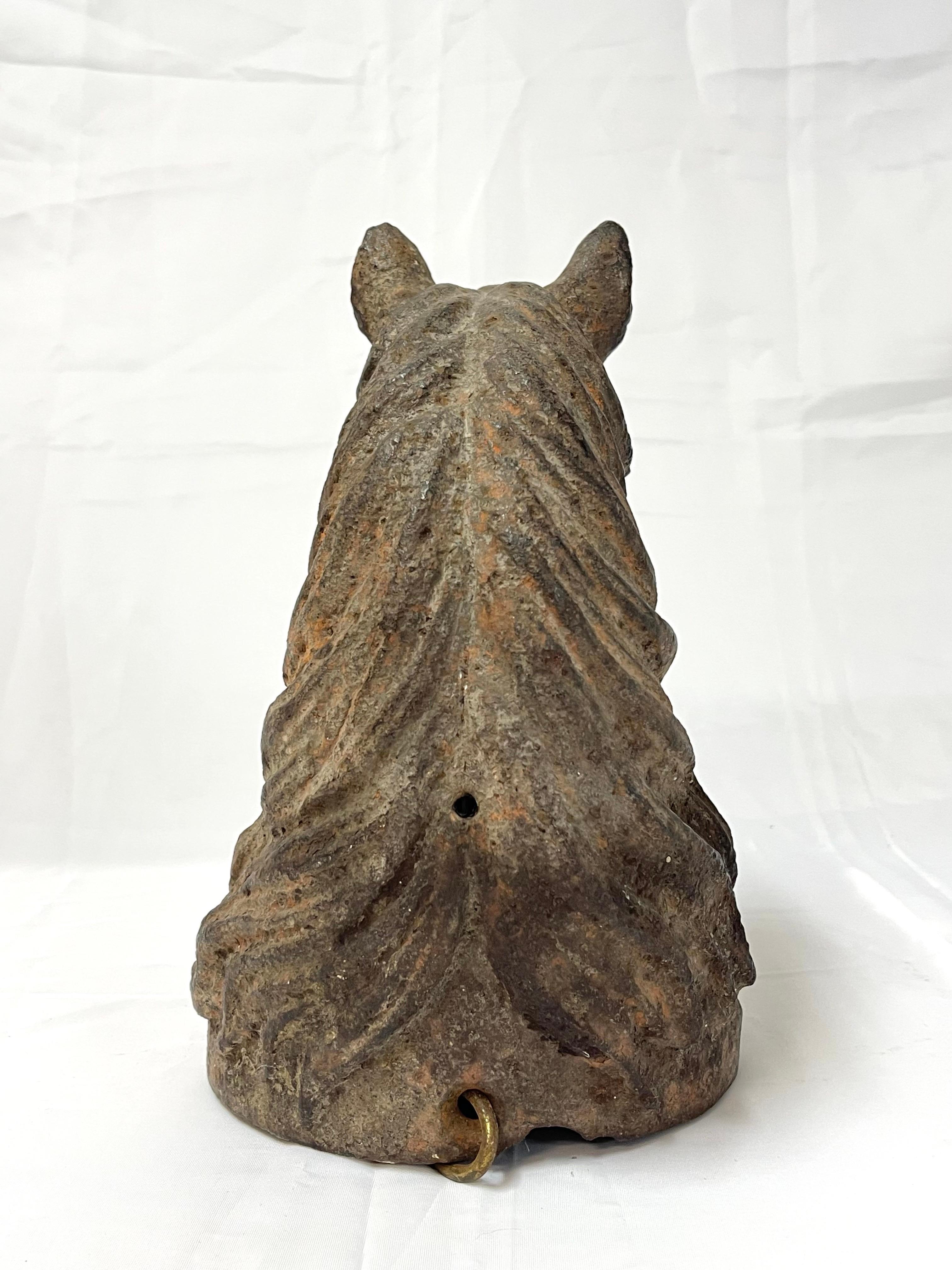 Antique Cast Iron Horse Head 8