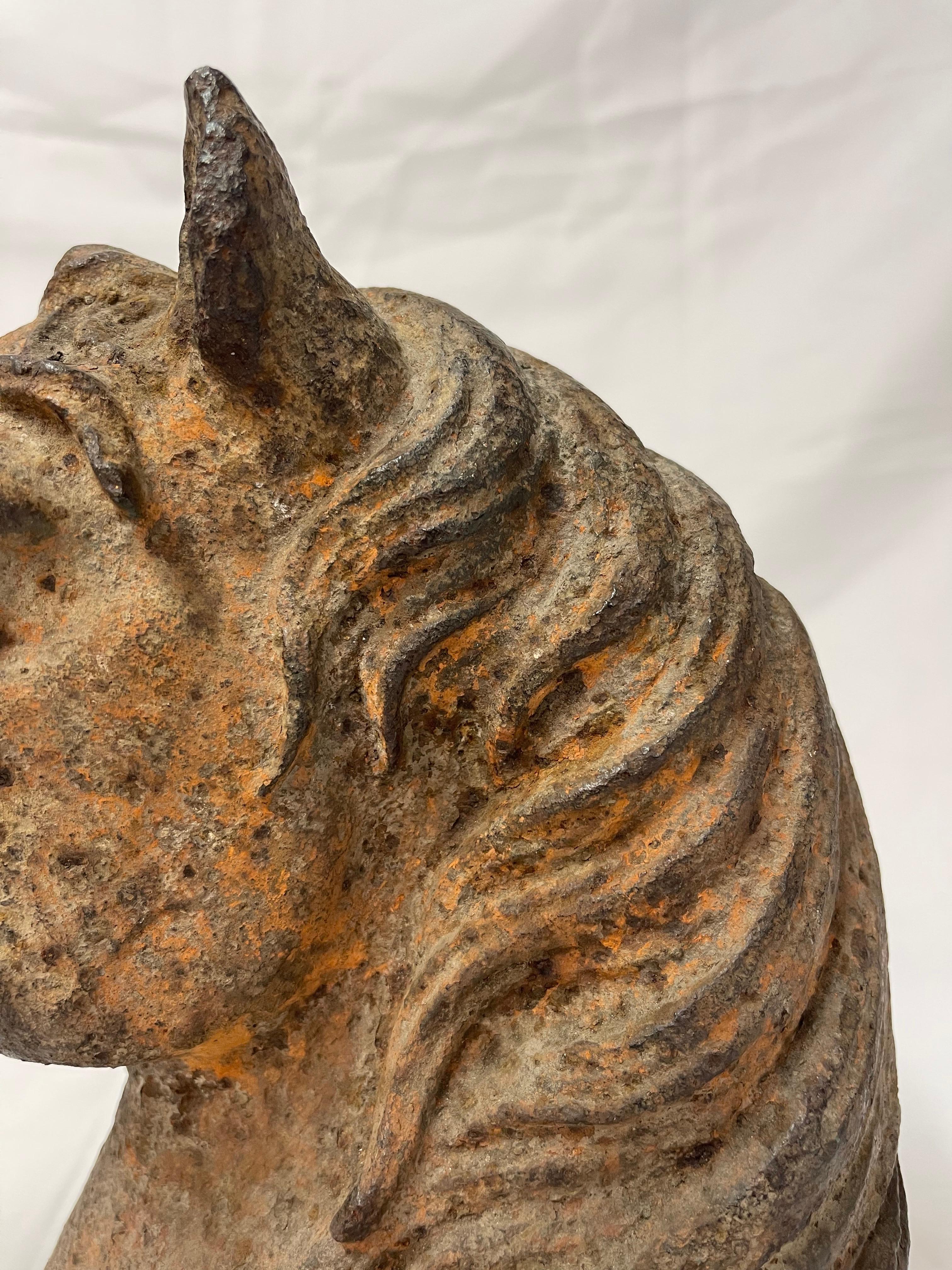 Antique Cast Iron Horse Head 14