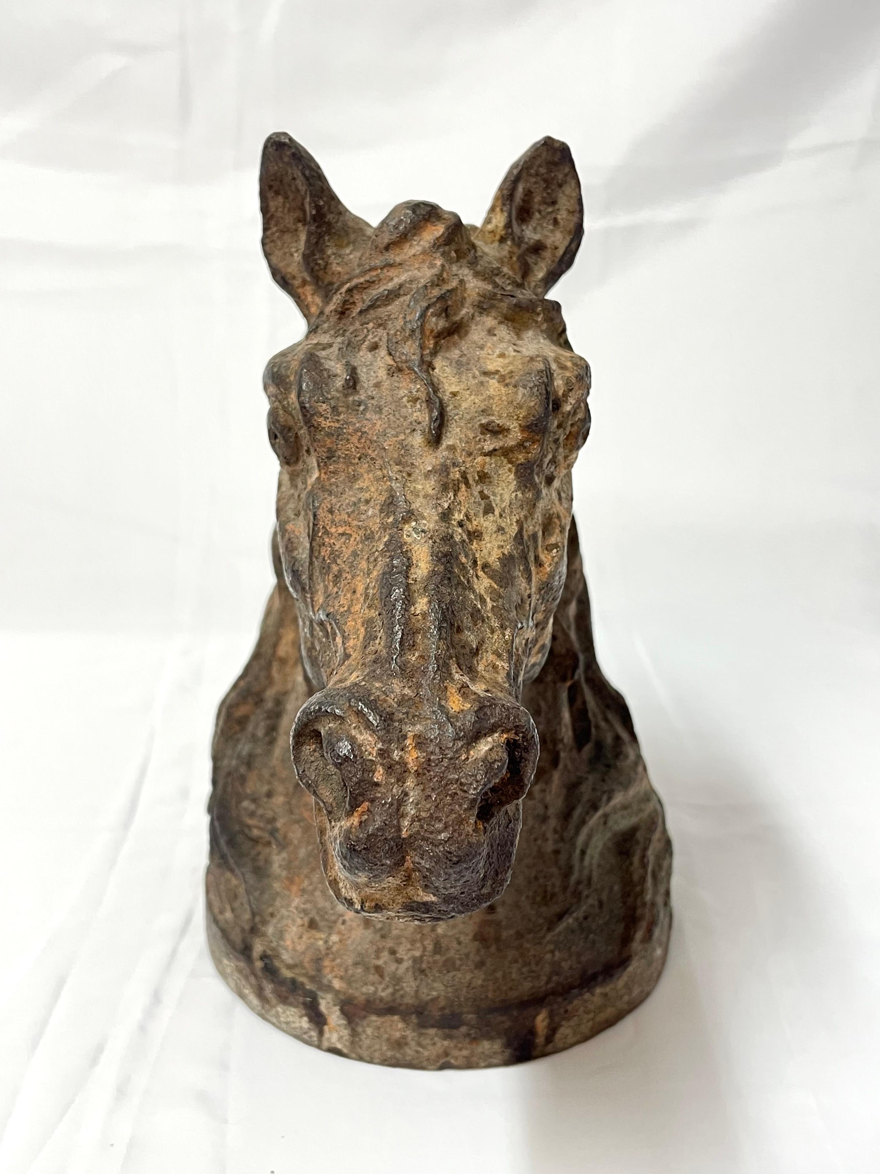 Antique Cast Iron Horse Head 2