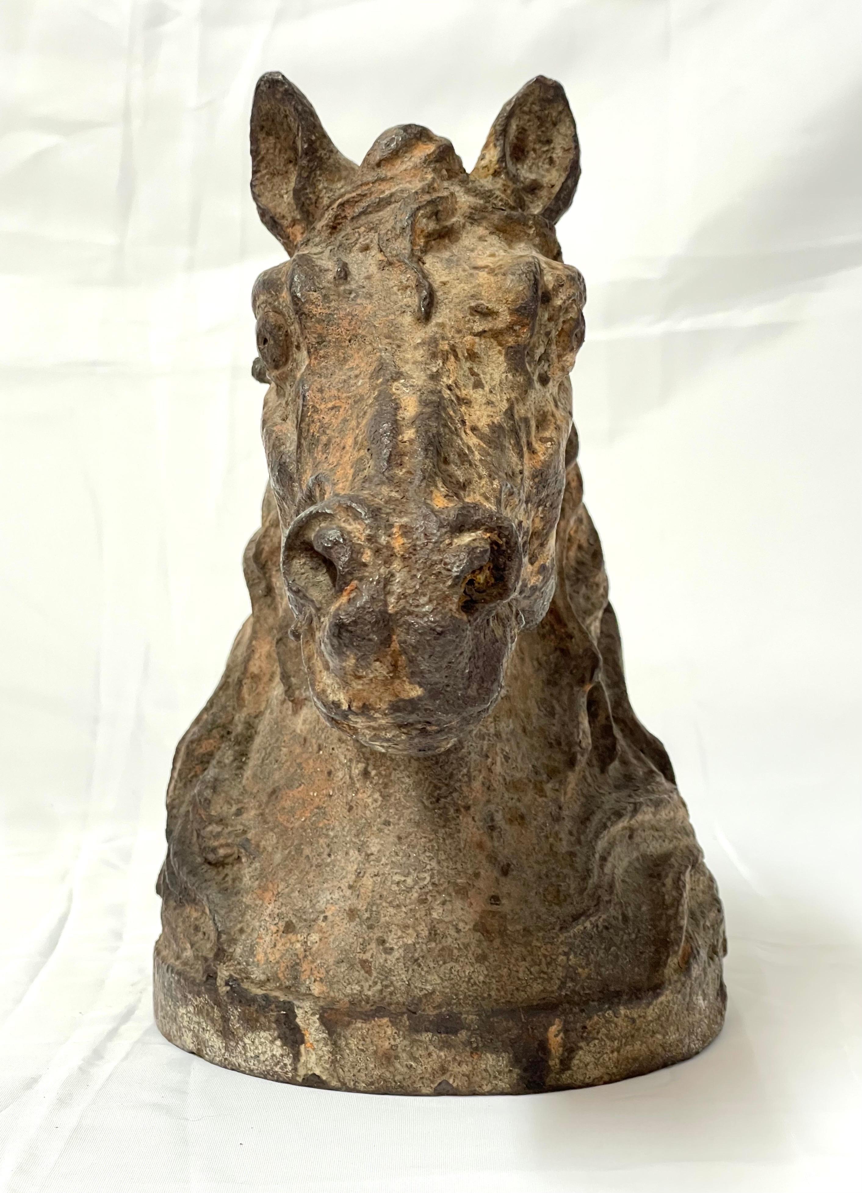 Antique Cast Iron Horse Head 4