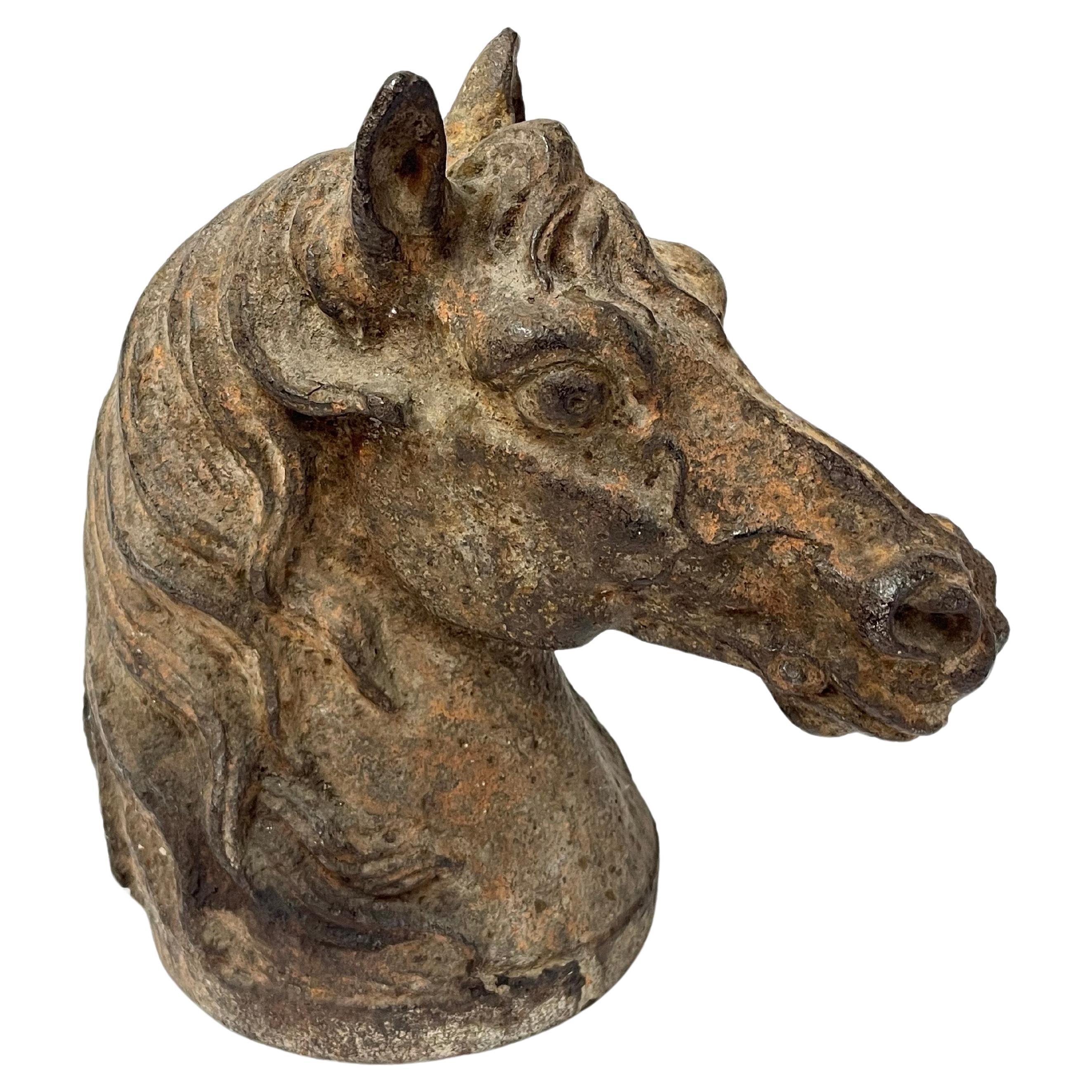 Antique Cast Iron Horse Head