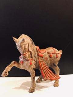 Antique Cast Iron Horse Sculpture