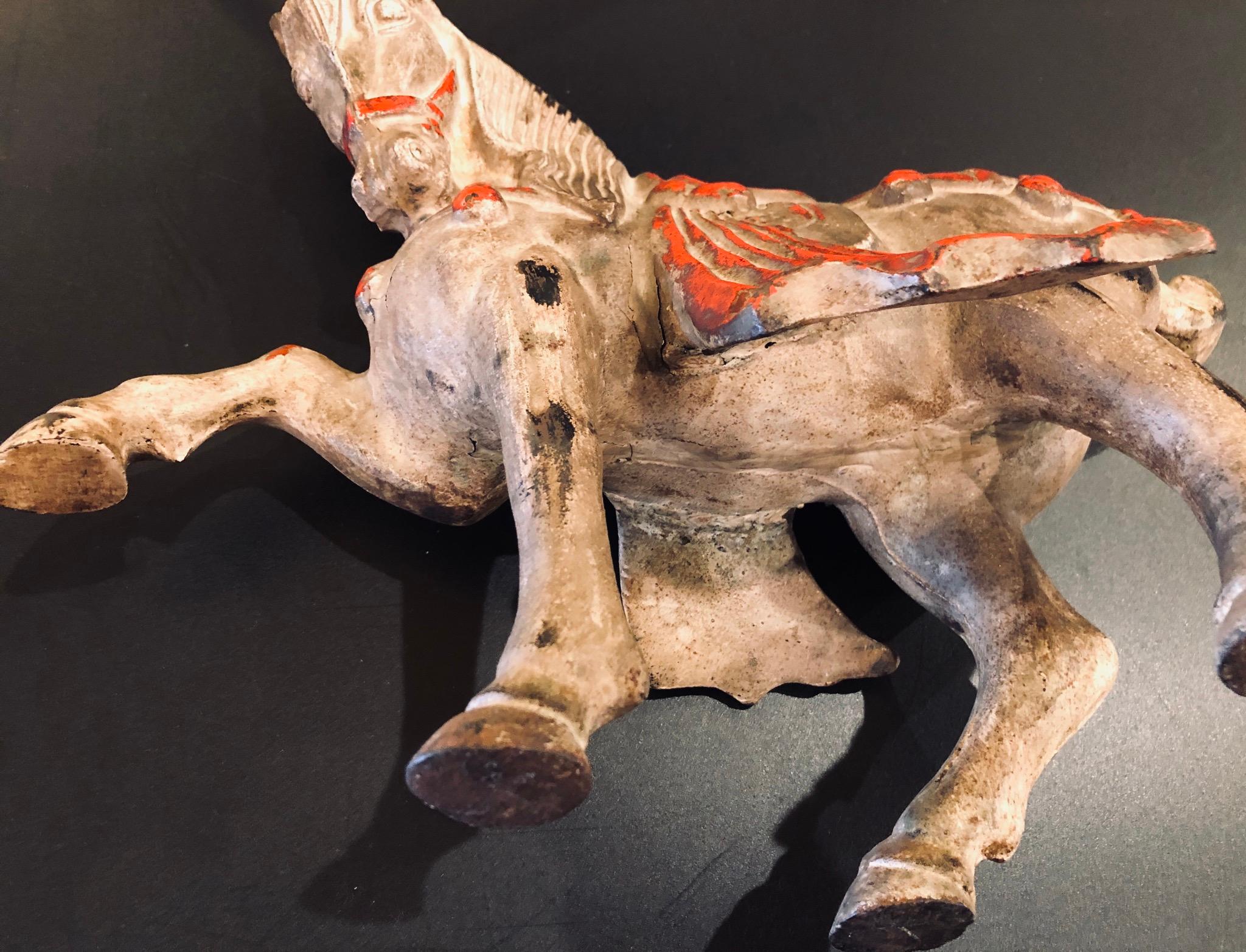 20th Century Antique Cast Iron Horse Sculpture