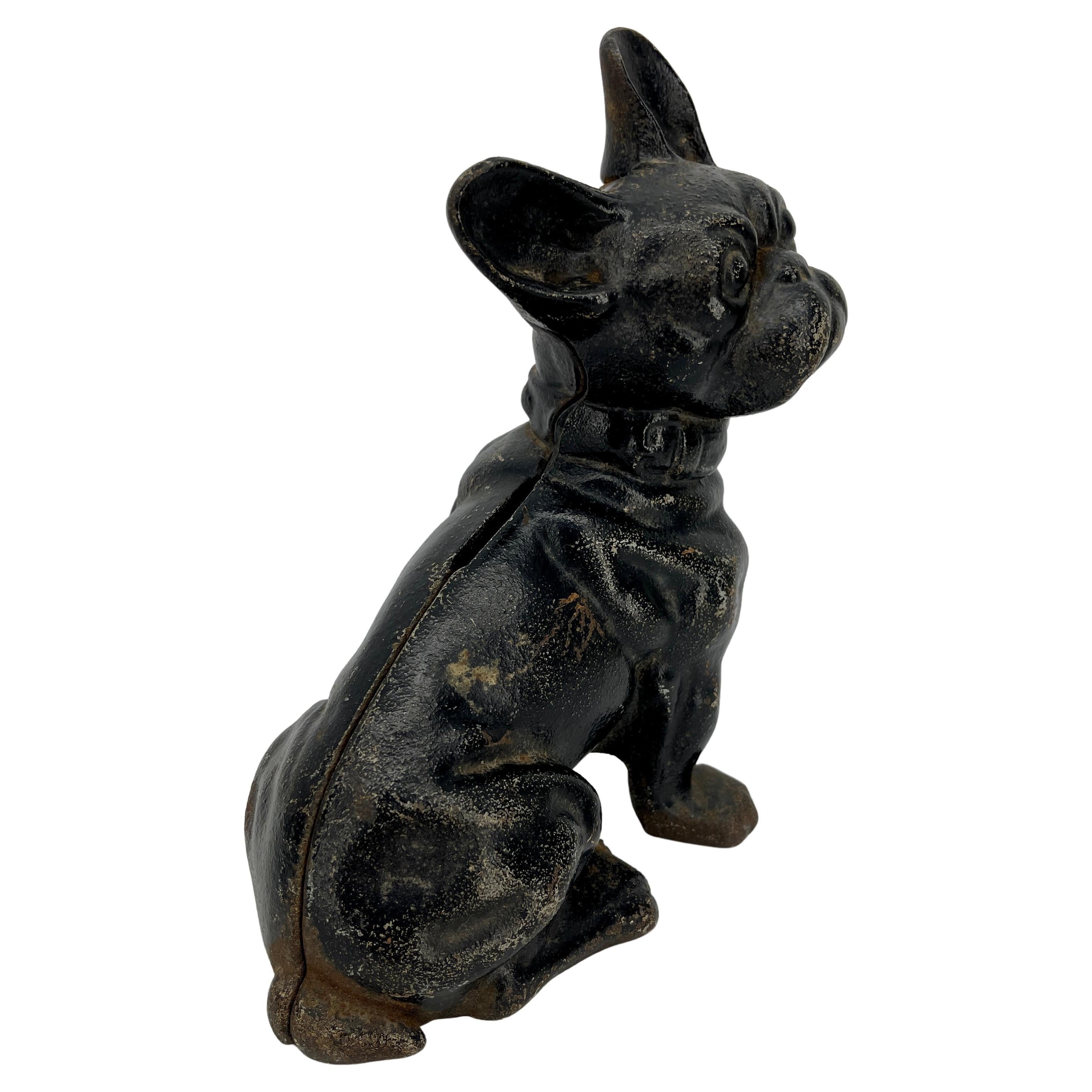 cast iron french bulldog doorstop