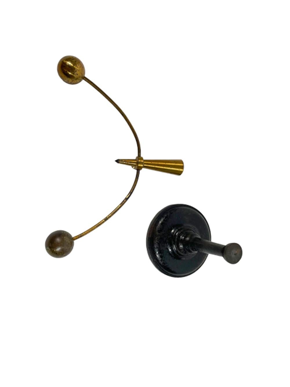 Antique Cast Iron & Lacquered Brass Max Kohl Type Didactic Balance Device For Sale 2