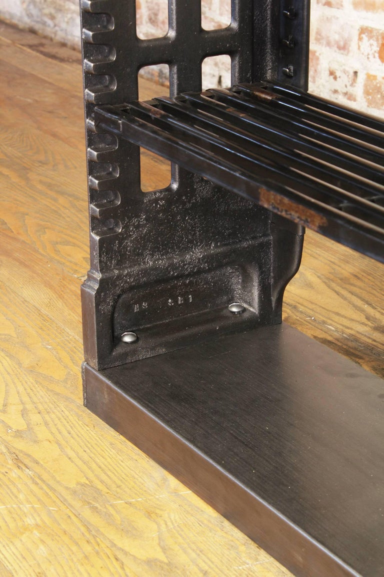 Antique Cast Iron Library Bookshelf Bookstack by Angus Snead MacDonald