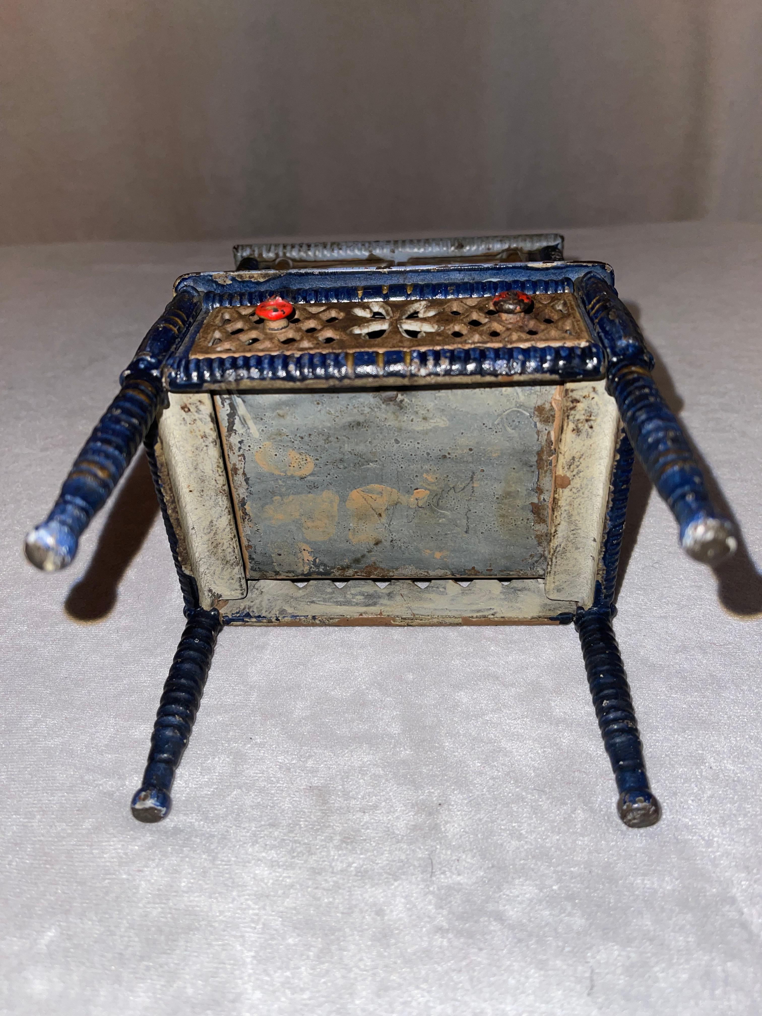 Antique Cast Iron Miniature Cabinet, ca. 1900 For Sale 1