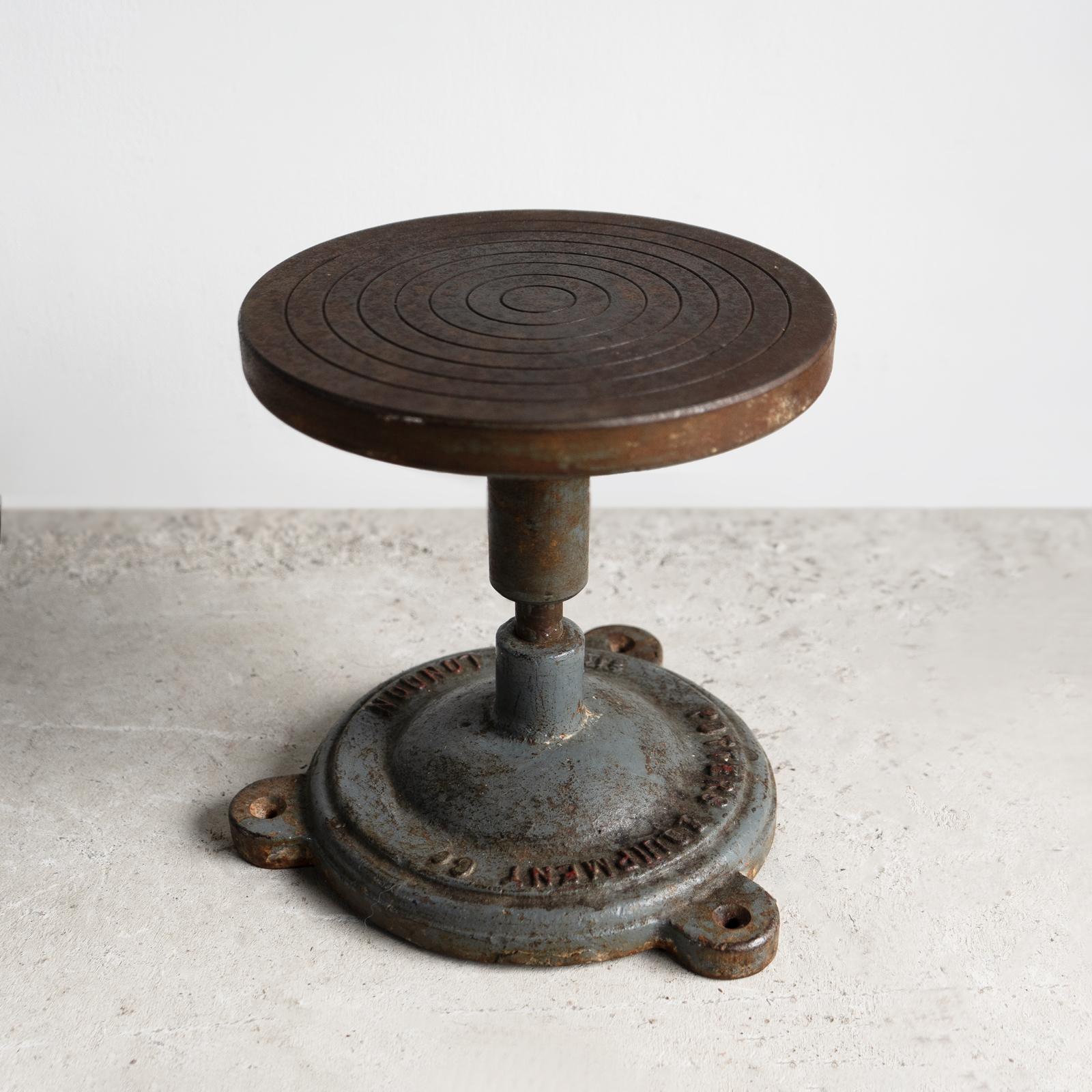 ANTIQUE POTTERY WHEEL

A good quality antique example of a potter’s banding or finishing wheel.

Still very usable with a smooth spinning motion.

It could be used for ceramics or any other purpose where it is useful to rotate an item smoothly. It