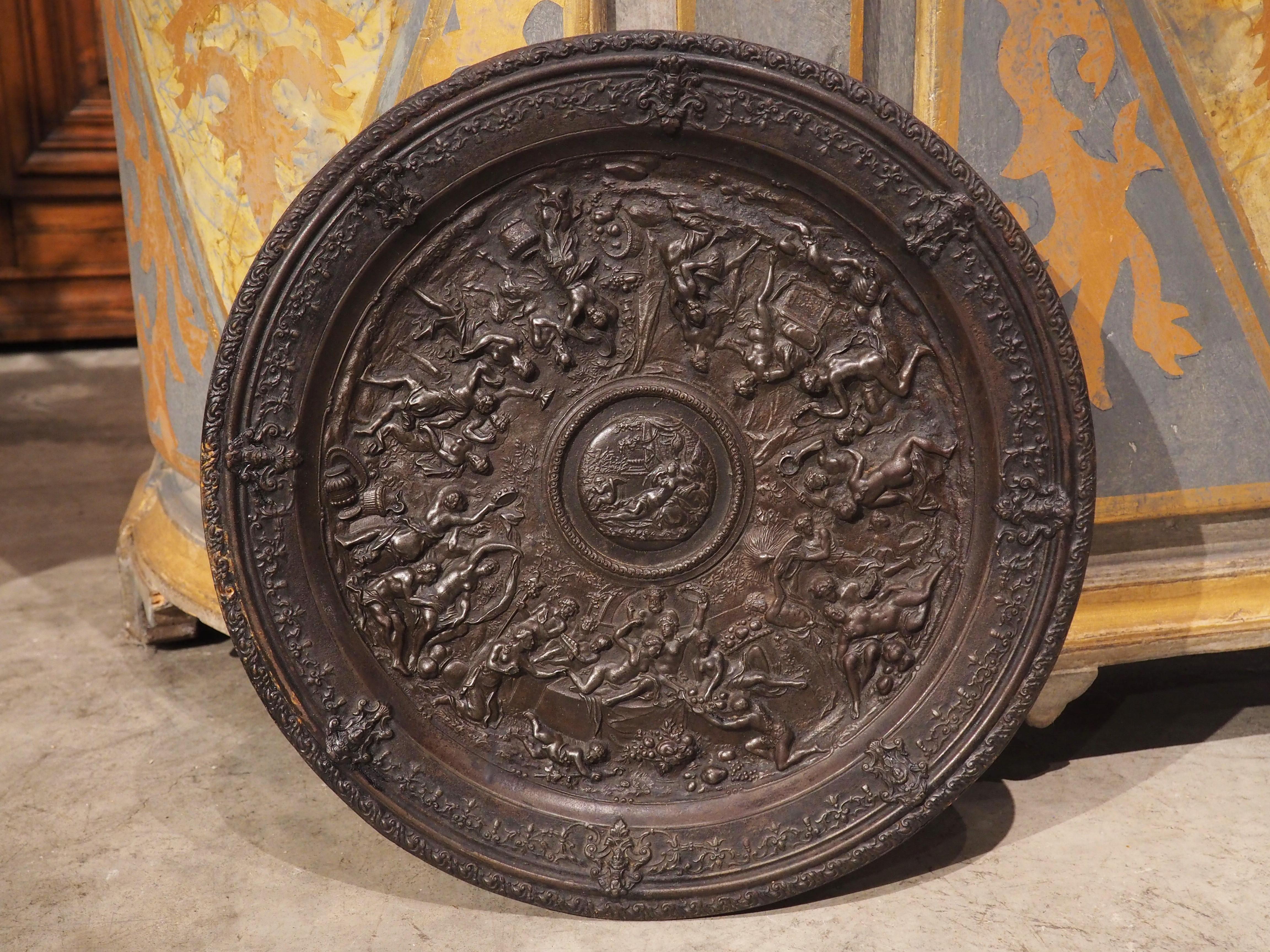 Antique Cast Iron Relief Charger from Germany, 19th Century For Sale 10