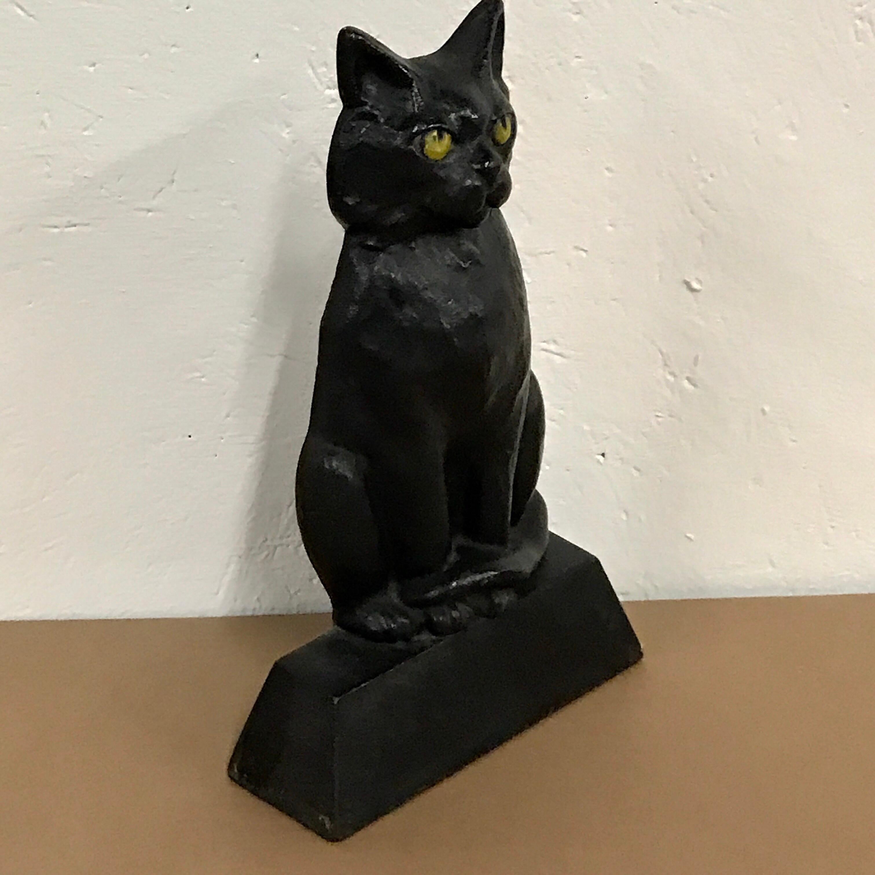 vintage cat doorstop