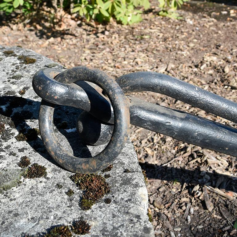 antique iron anchor