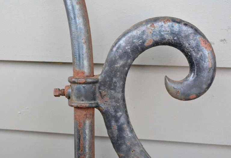 Antique Cast Iron Signage Bracket For Sale at 1stDibs | antique sign