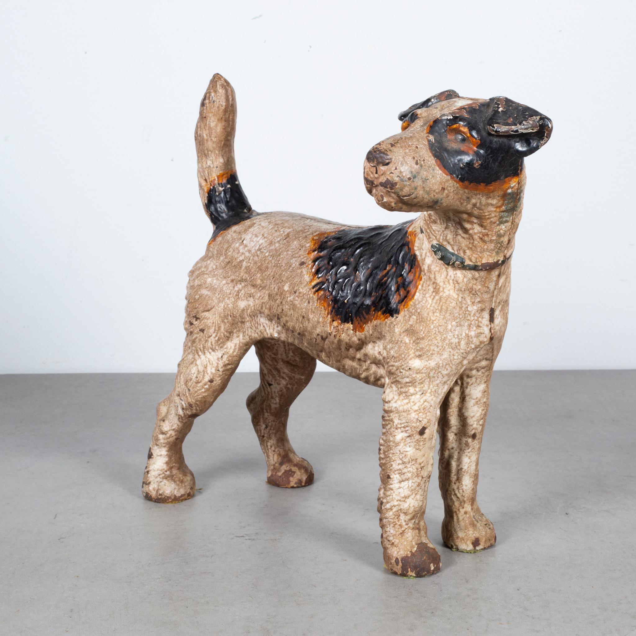 About

An original cast iron Terrier doorstop manufactured by the Hubley Manufacturing Company in Lancaster Pennsylvania USA. The piece has retained its original hand painted finish and is in excellent condition with the appropriate patina for its