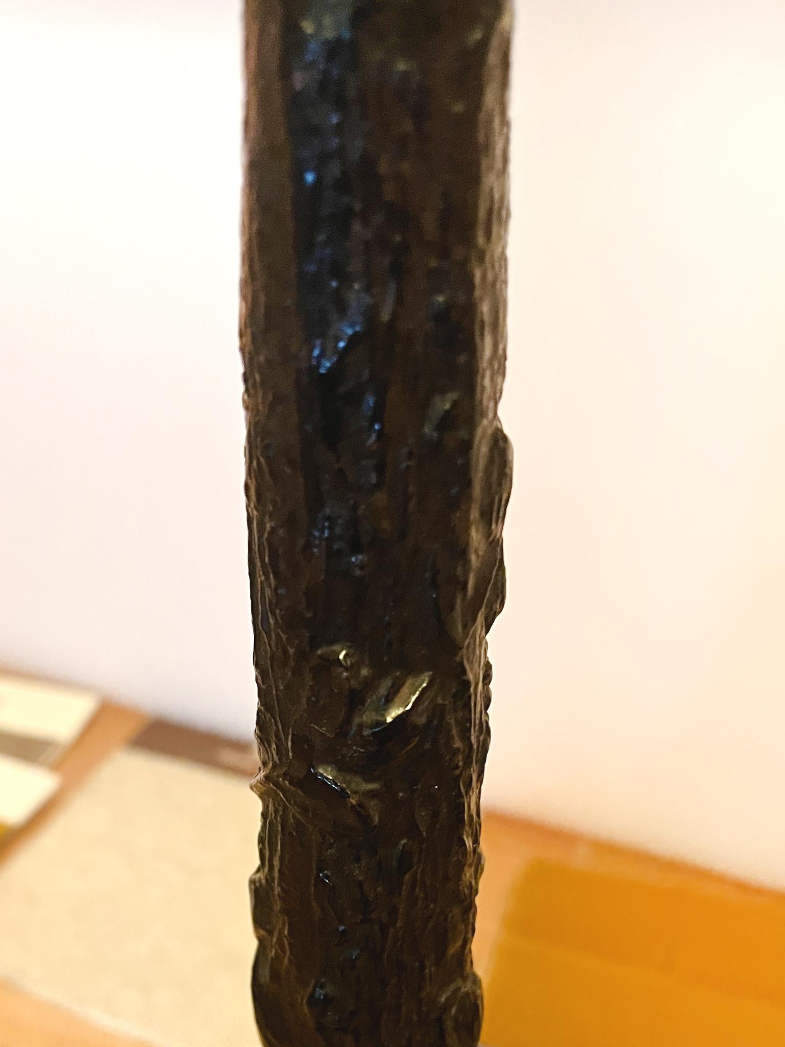Antique Cast Iron Tree Form Table Lamp 2