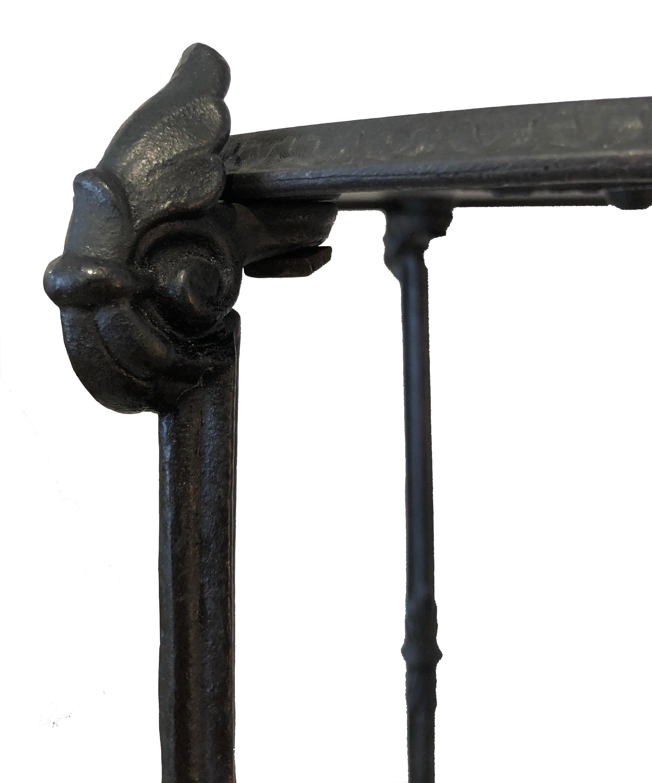 Mid-19th Century Antique Cast Iron Tripod Side Table Étagère Animal Legs