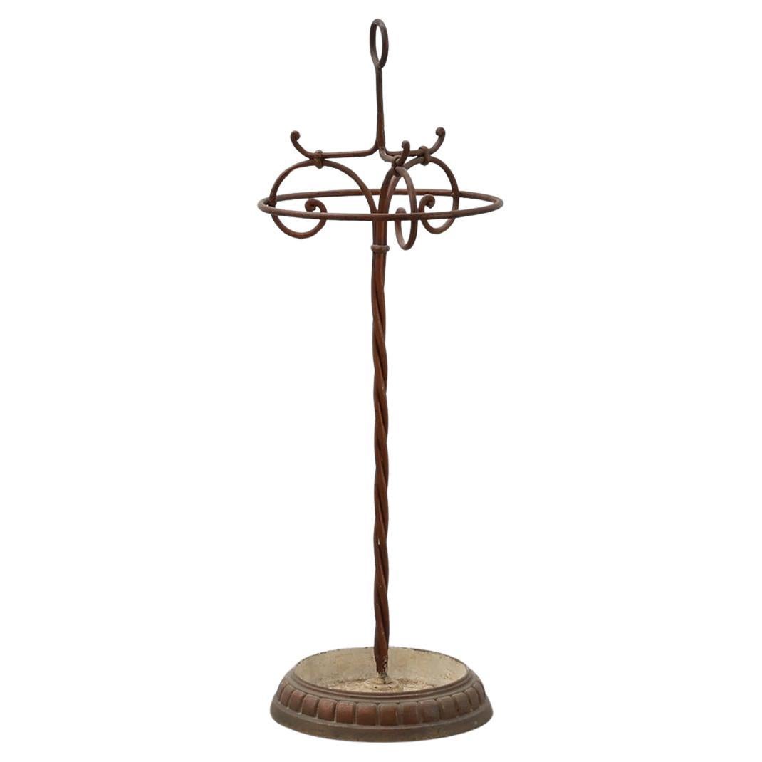 Antique cast iron umbrella stand, France ca. 1900