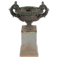 Antique Cast Iron Urn at 1stDibs