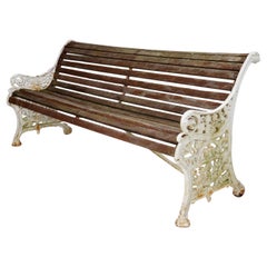 Antique Cast Iron Victorian Garden Bench