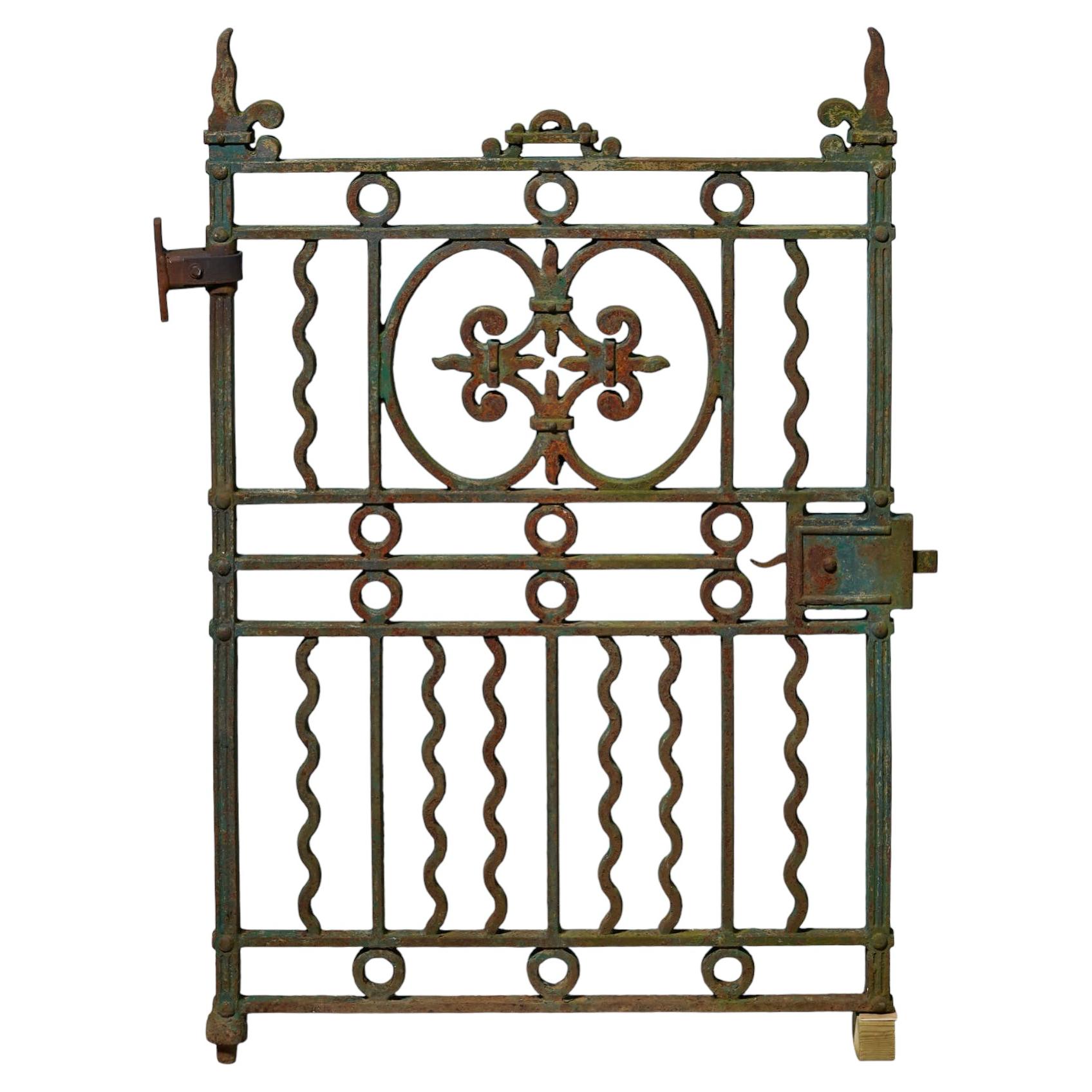 Antique Cast Iron Victorian Pedestrian Gate For Sale