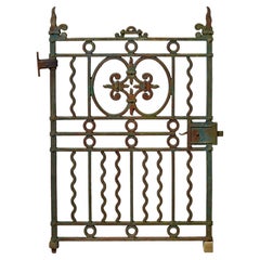 Antique Cast Iron Victorian Pedestrian Gate