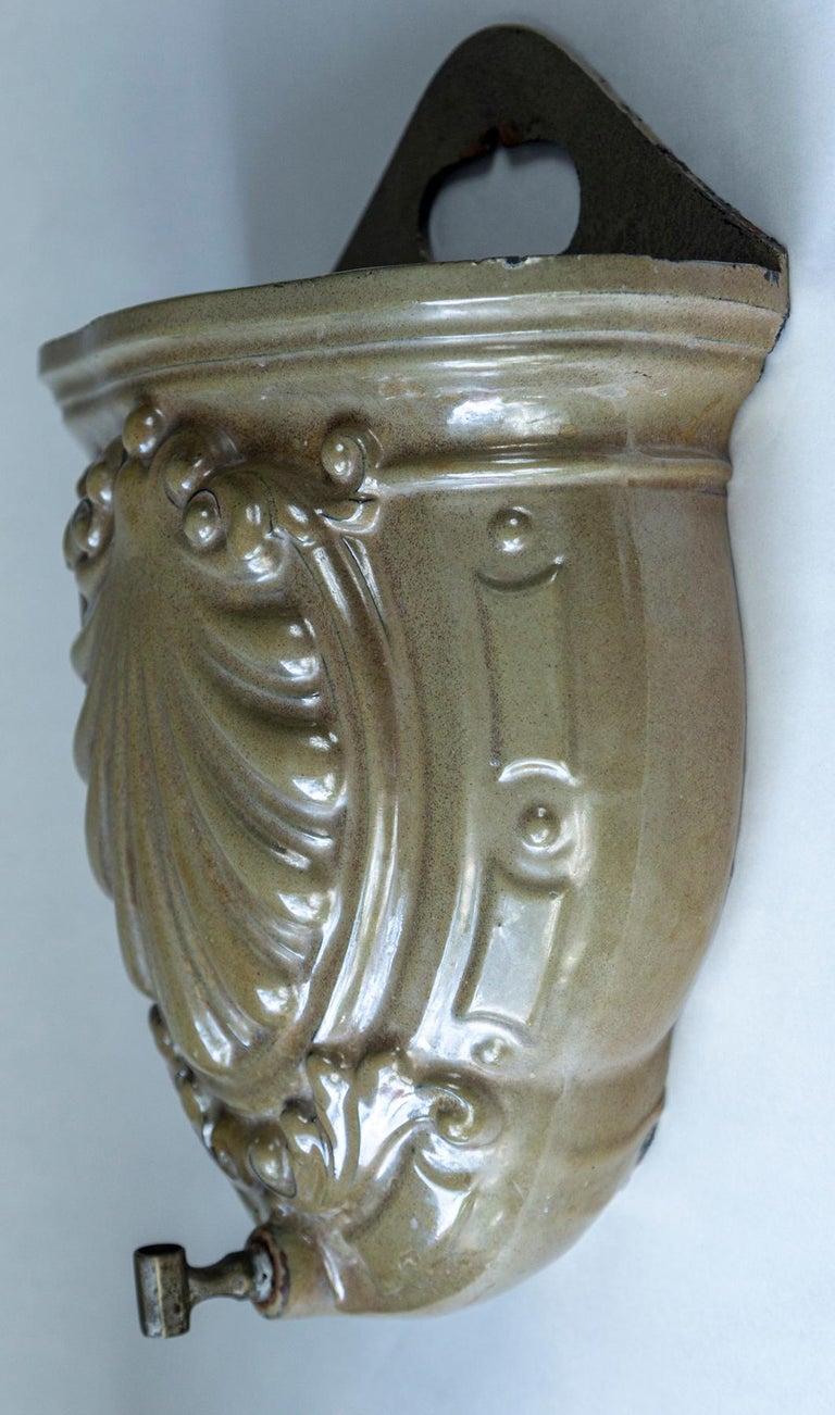 Antique Cast Iron Wall Fountain, France, Late 19th Century For Sale at