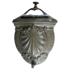 Antique Cast Iron Wall Fountain, France, Late 19th Century