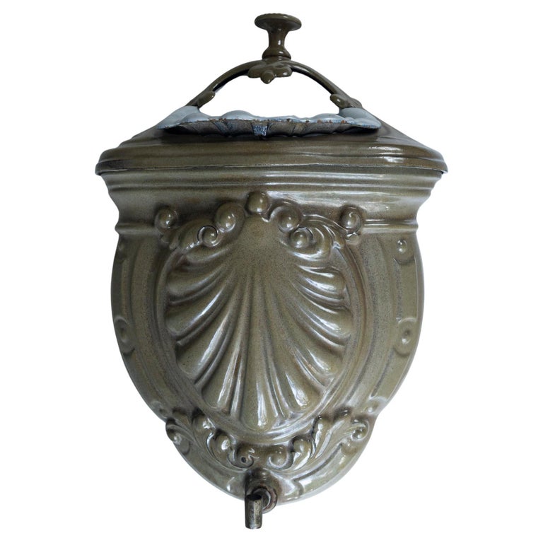 Antique Cast Iron Wall Fountain, France, Late 19th Century For Sale at