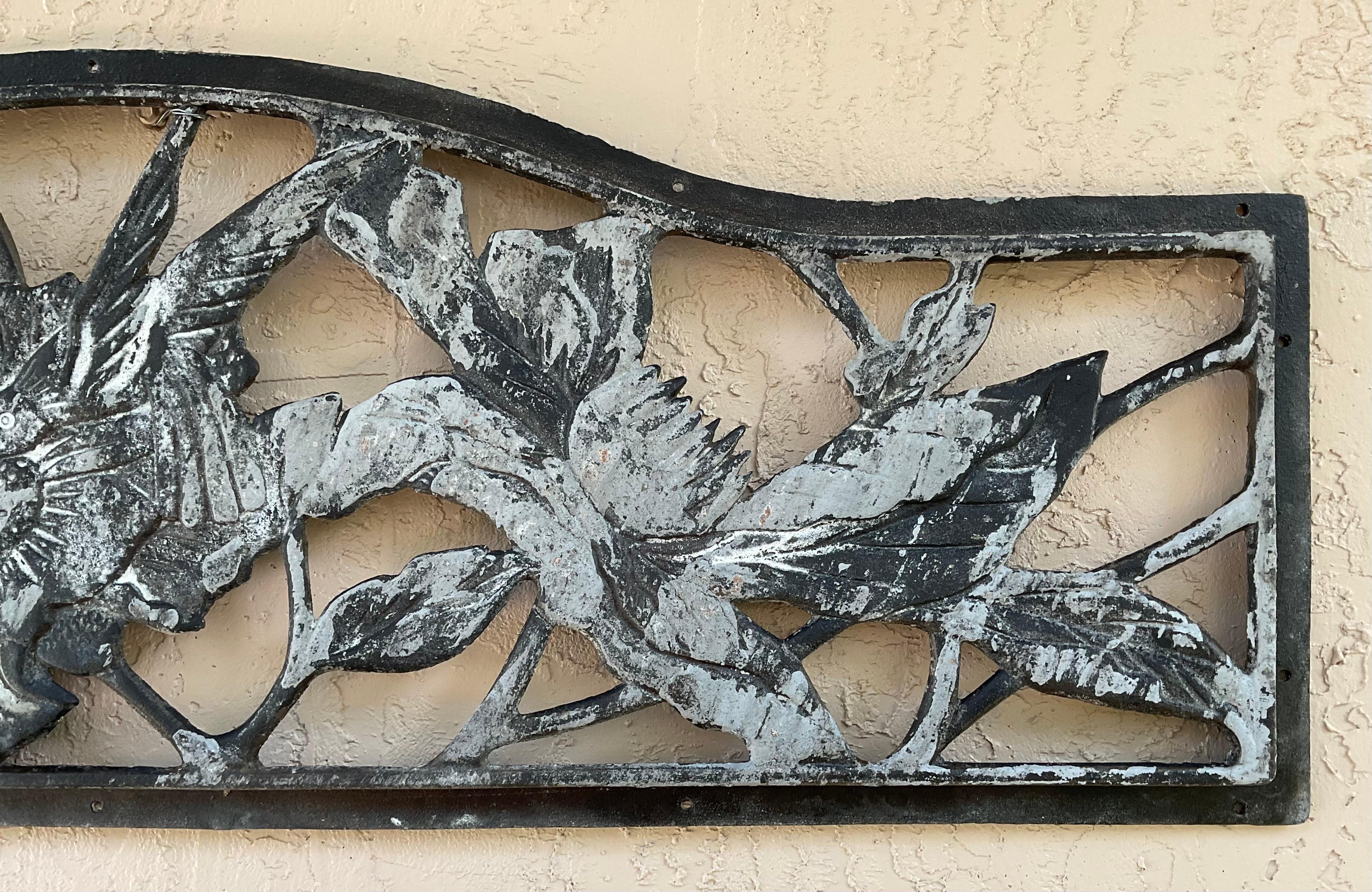 Antique Cast Iron Wall Hanging For Sale 8