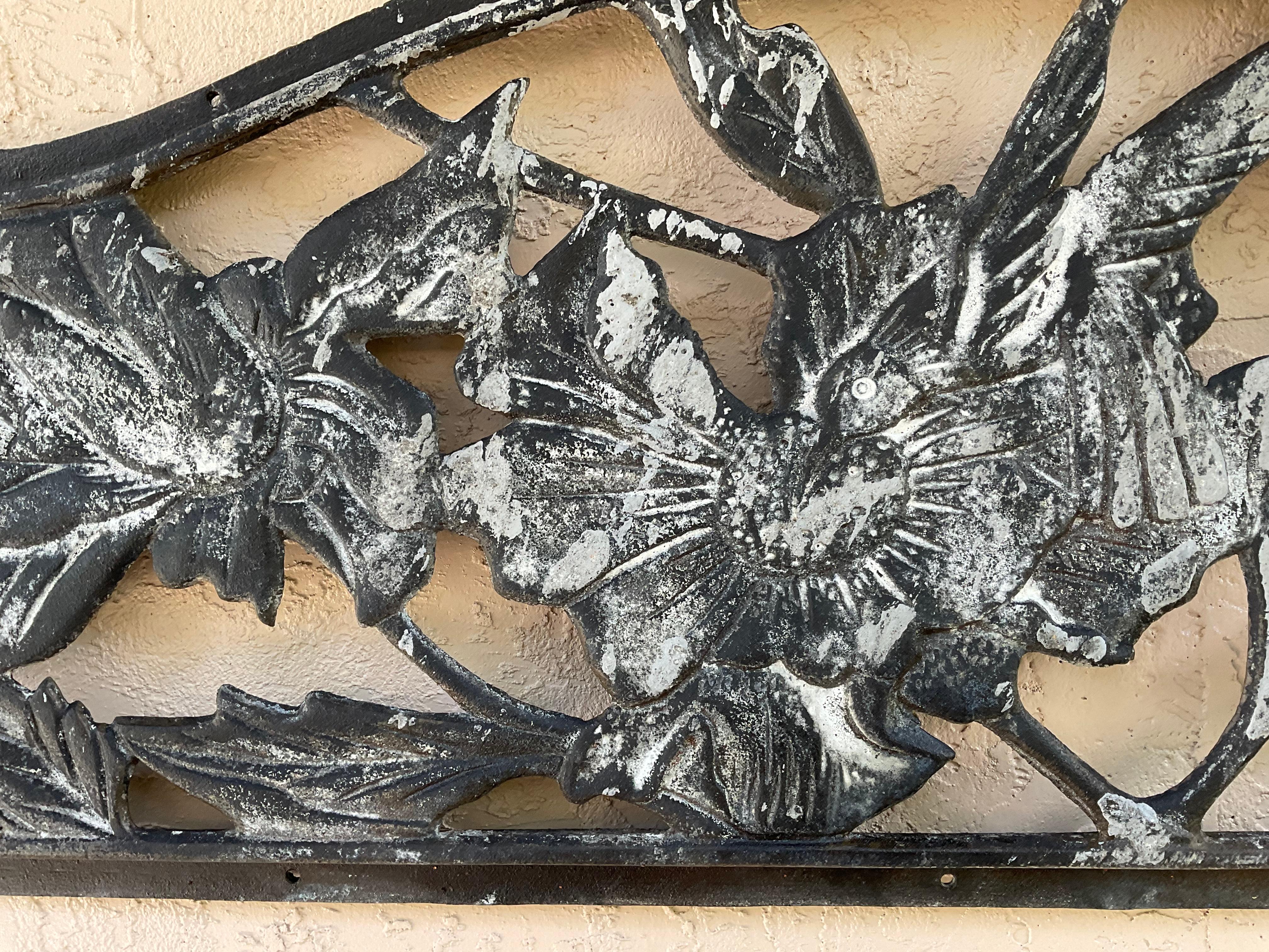 Antique Cast Iron Wall Hanging In Good Condition For Sale In Delray Beach, FL