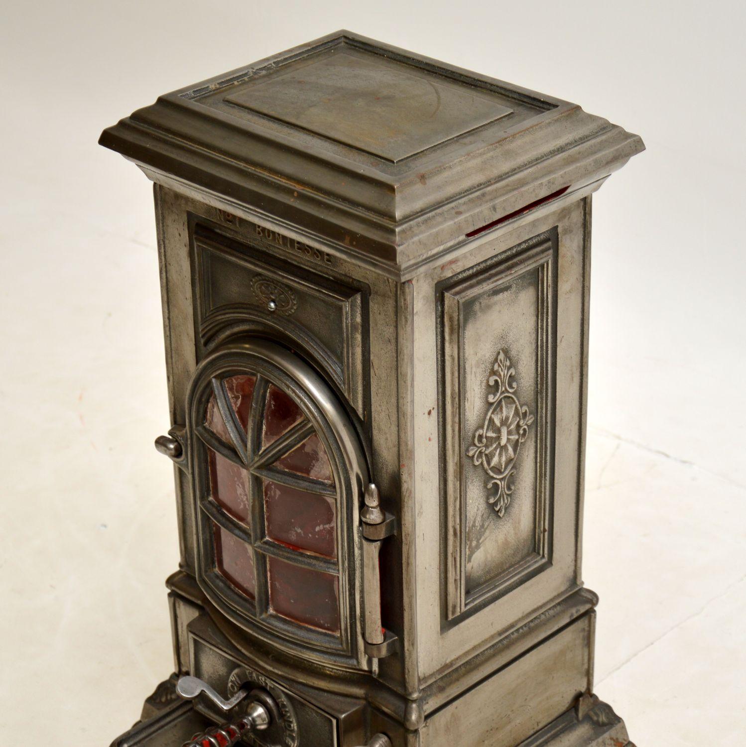 English Antique Cast Iron Wood Burner Stove No 1 Bontesse