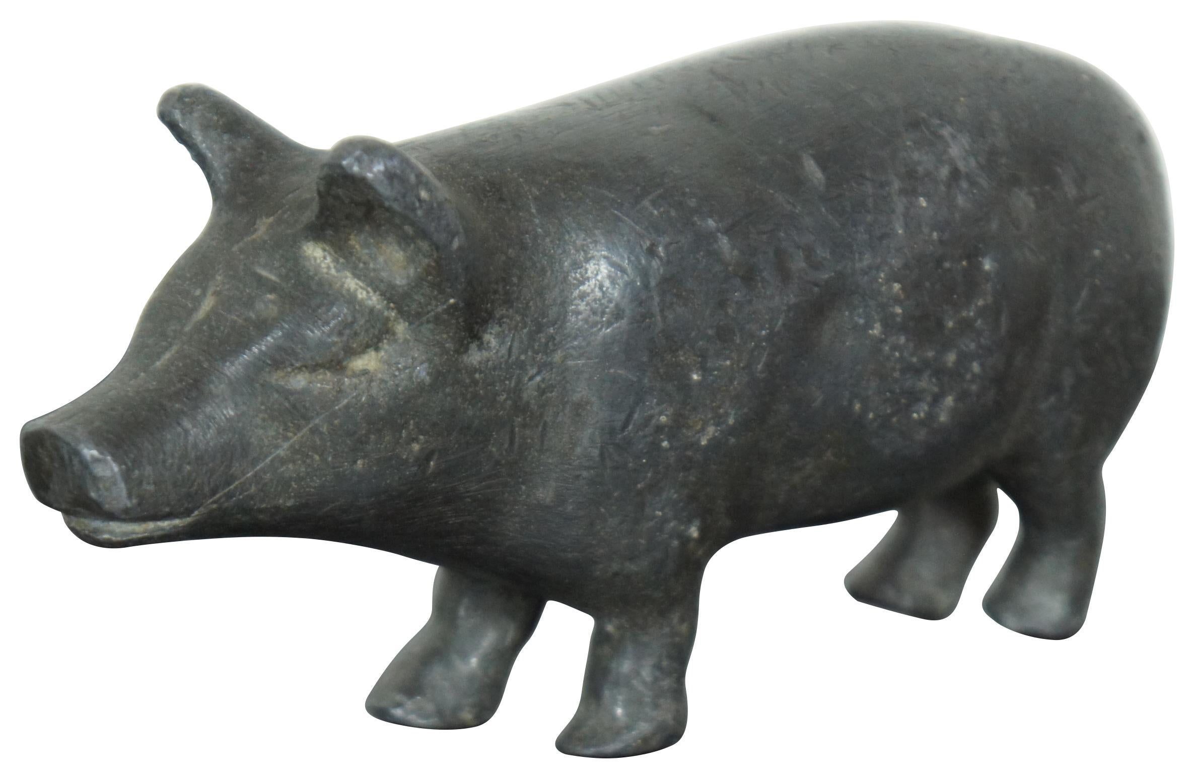 antique lead pig