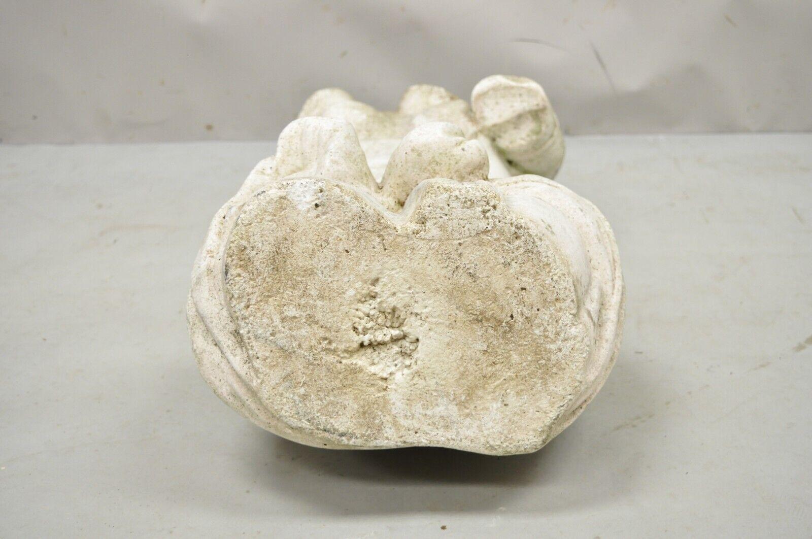Antique Cast Stone Classical Venus Nude Female Torso Statue Figure 7