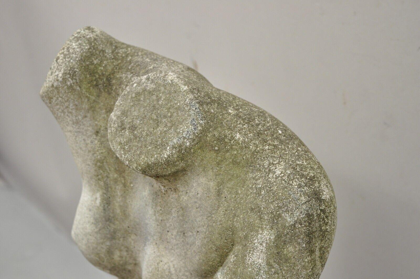 American Classical Antique Cast Stone Classical Venus Nude Female Torso Statue Figure