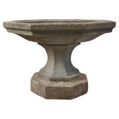 Antique Cast Stone Birdbath Garden Ornament – Circa 1920