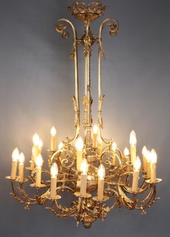 Antique castle chandelier for 24 bulbs