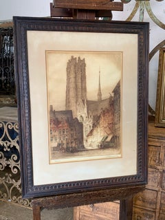 Antike Kathedrale-Radierung