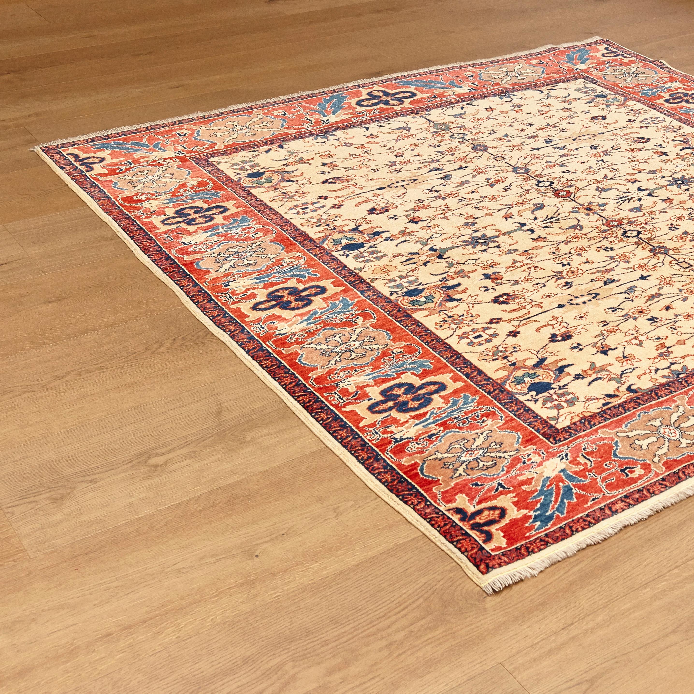 Antique Caucas Armenia Leshghi Hand Knotted Wool Rug, circa 2000 In Good Condition In Barcelona, Barcelona