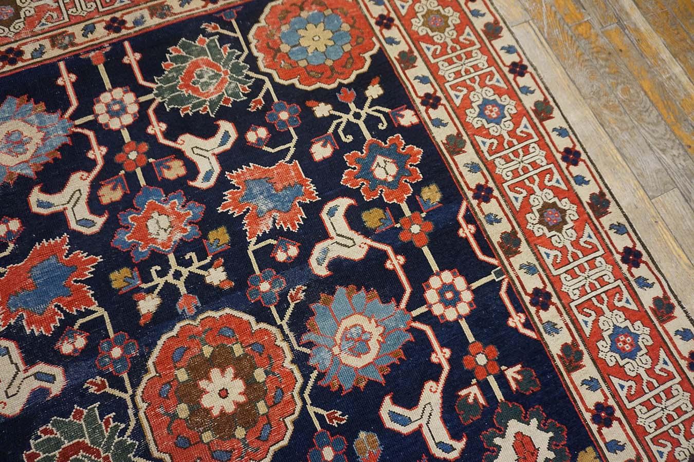 Early 19th Century Caucasian Afshan Kuba Carpet ( 4'8