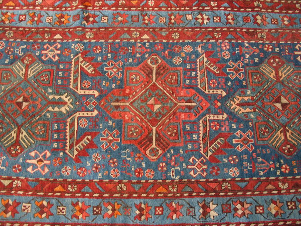Hand-Knotted Antique Caucasian, Akstafa Rug For Sale
