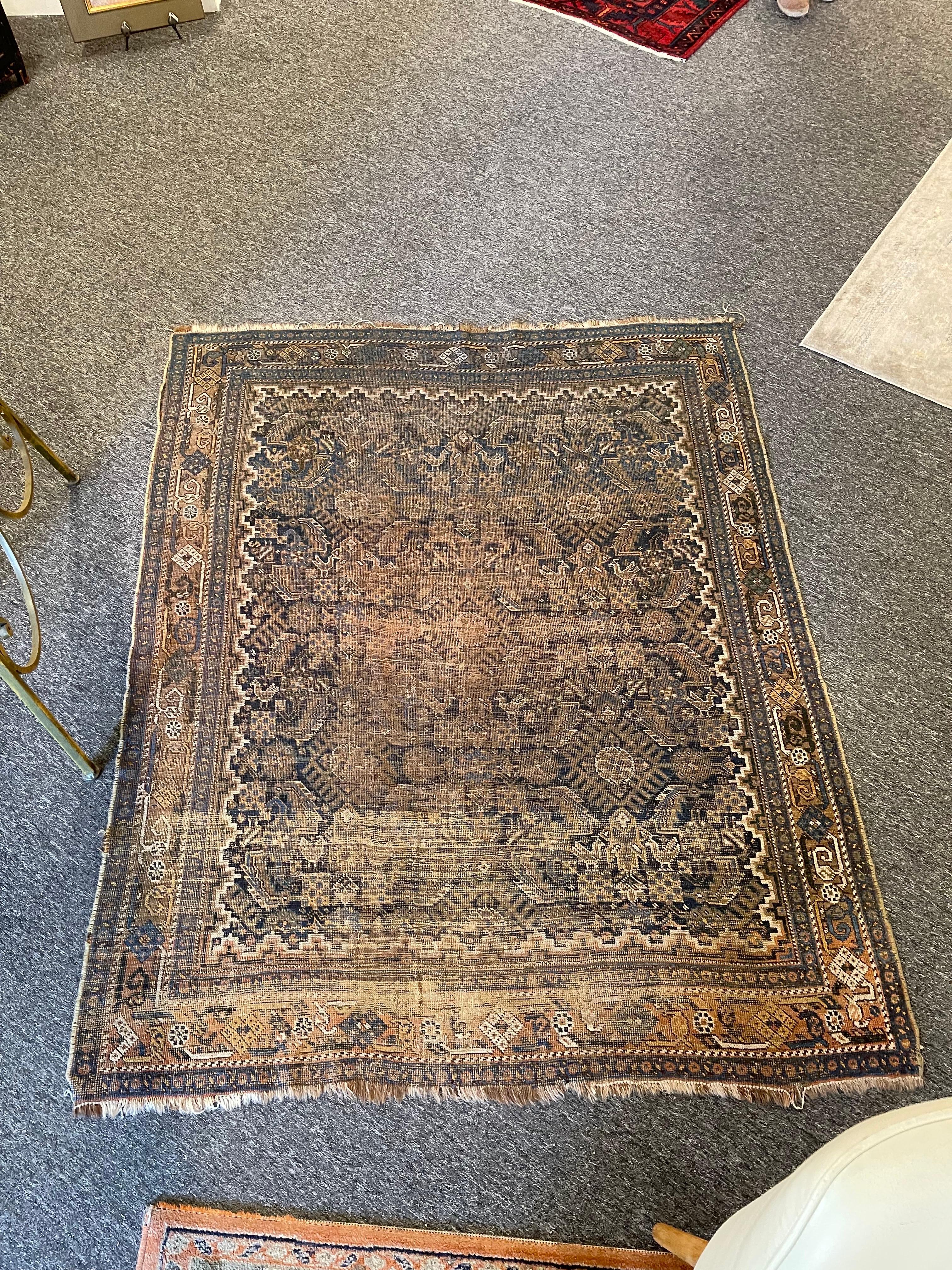 Perse Tapis caucasien ancien, début du 20e siècle en vente