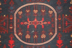 Antique Caucasian Avar Daghestan Kilim Rug with Star Octagons