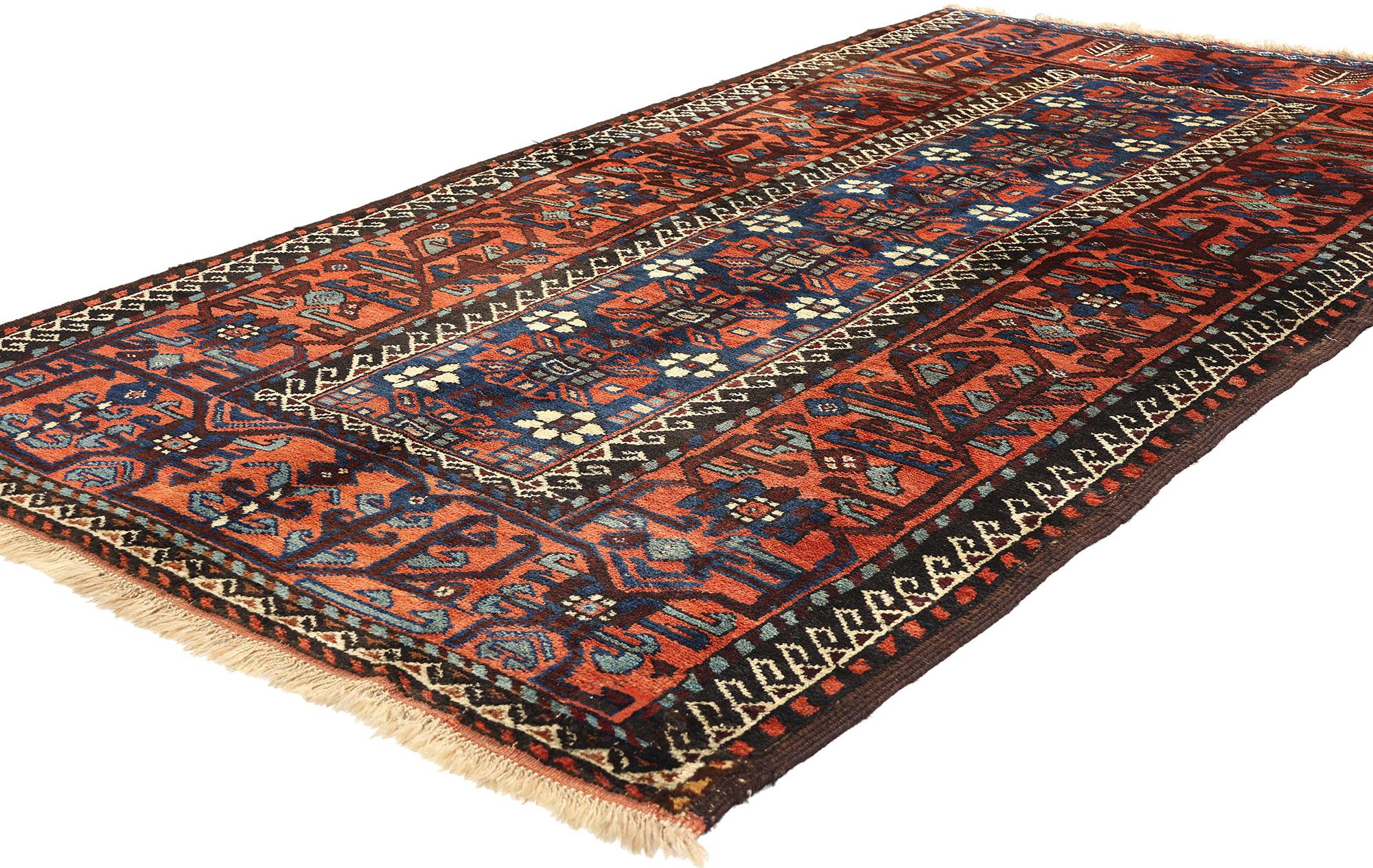 60924 Antique Caucasian Azerbaijan Rug, 04'03 x 07'11. Caucasian Azerbaijan rugs are a type of rug originating from the region of Azerbaijan in the Caucasus. These rugs are known for their intricate designs, rich colors, and high quality