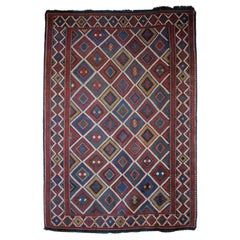 Antique Caucasian Azeri Verneh Embroidered Flatweave, circa 1900