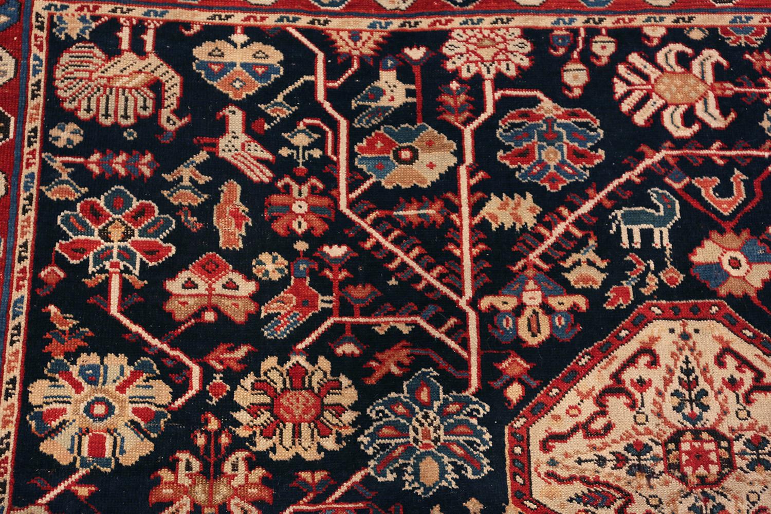 Tribal Nazmiyal Collection Antique Caucasian Baku Khila Rug. 6 ft 7 in x 7 ft 10 in